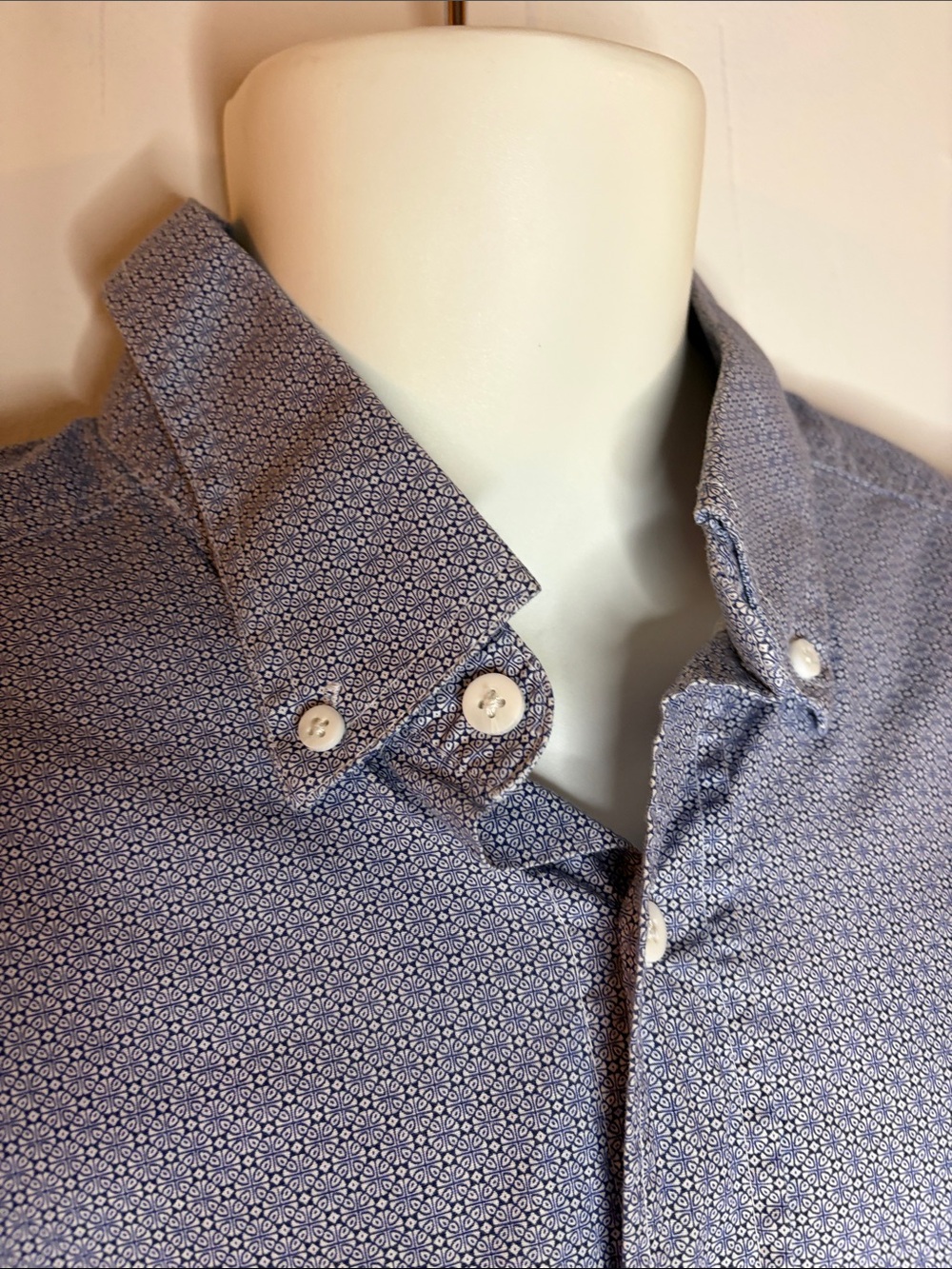 Panhandle Men XL Blue Geometric Performance